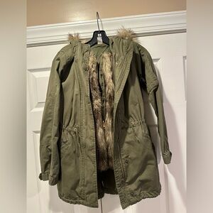 Gap Kids 3-in-1 Parka with Removable Fur Vest Size XL